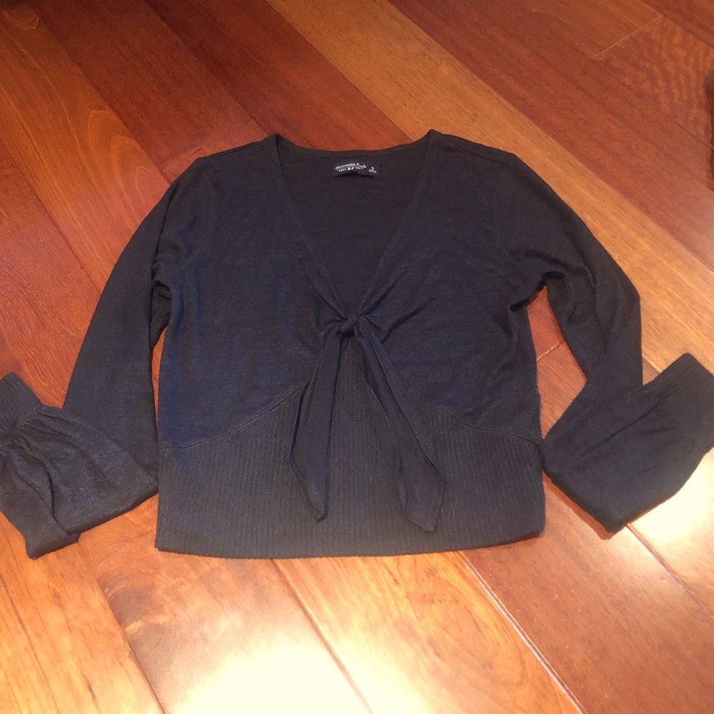 Abercrombie and Fitch, soft V-neck tie top.